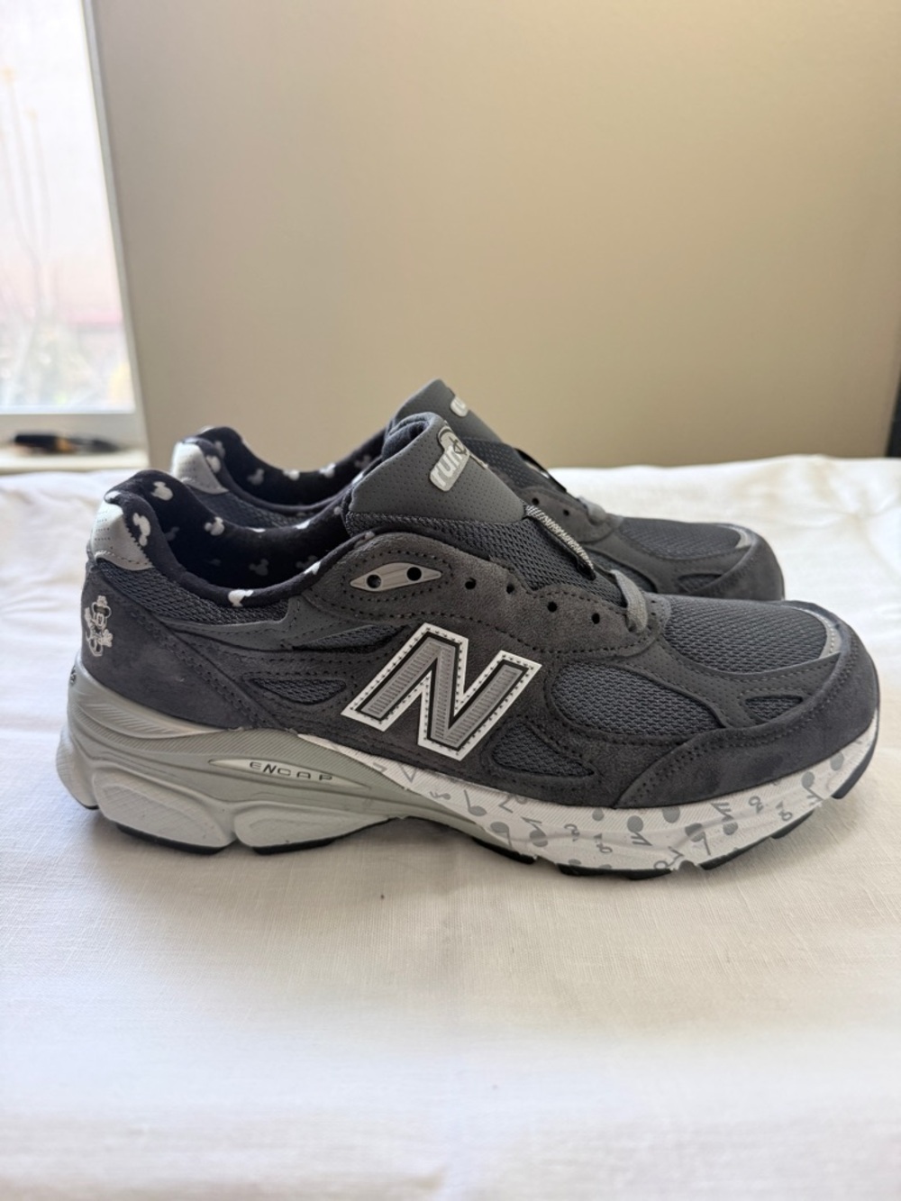 New Balance Disney 990v5 Gray Athletic Sneakers